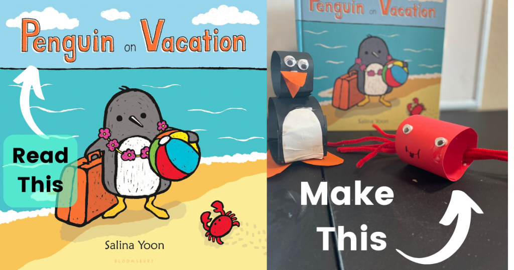 Penguin on Vacation - Story Time Craft